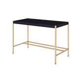 Midriaks Black & Gold Finish Writing Desk Model OF00021 By ACME Furniture